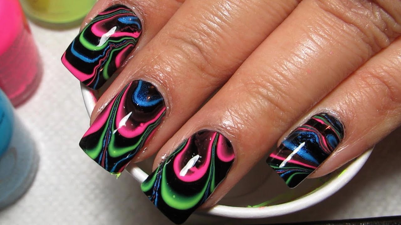 Water Marble Nail Art Designs Step by Step - wide 8