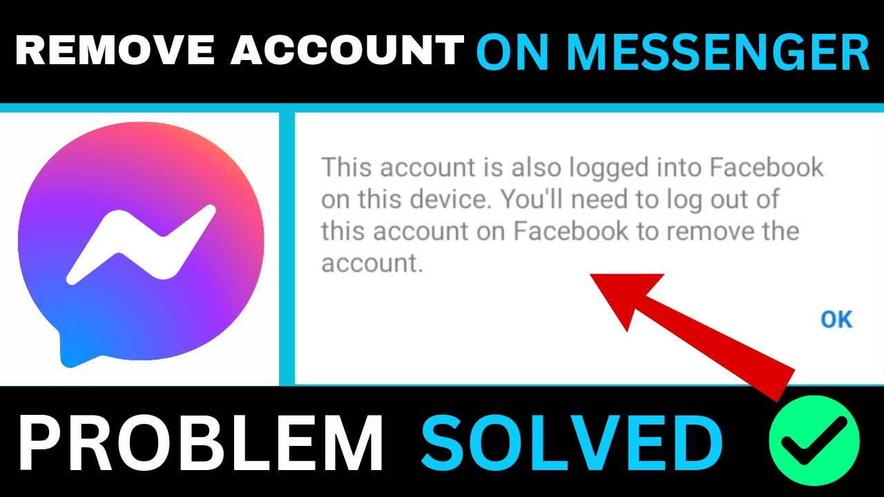 How to REMOVE ACCOUNTS on Messenger | Remove Account In How to REMOVE ACCOUNTS on Messenger | Remove Account In
