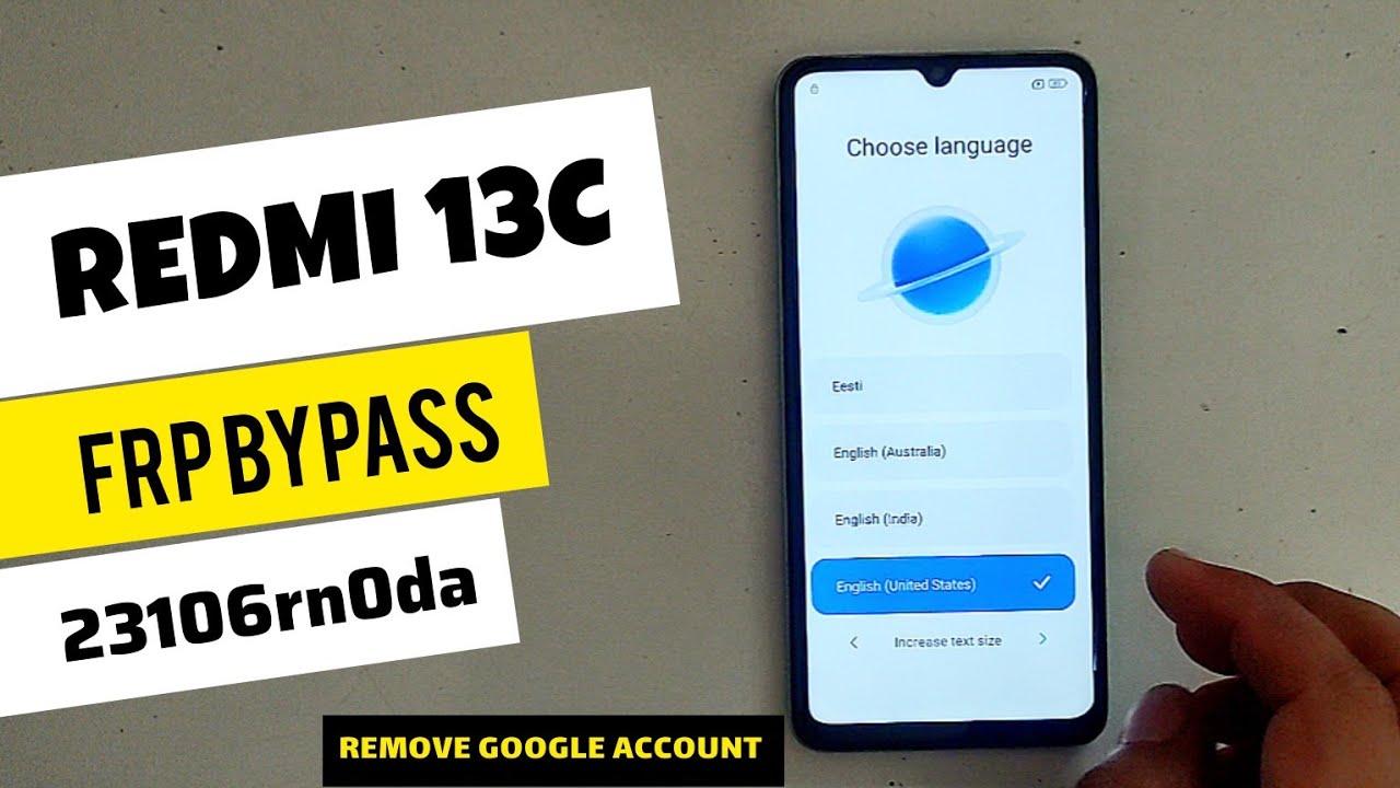 Redmi 13c FRP bypass (23106rn0da) |How to Remove Google Redmi 13c FRP bypass (23106rn0da) |How to Remove Google