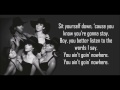 Going Nowhere - Fifth Harmony (Lyrics)