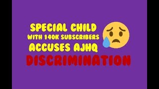 Special Child Accuses Ajhq Discrimination - Animal Jam