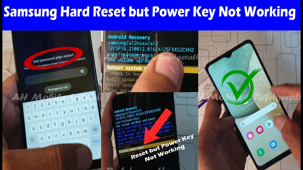 Samsung Hard Reset But Power Key Not Working | Samsung Samsung Hard Reset But Power Key Not Working | Samsung