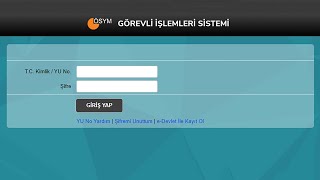 GİS ÖSYM ÜZERİNDEN SINAV GÖREVİ ONAYLAMA, REDDETME, İADEDEN SINAV GÖREVİ BAŞVURU