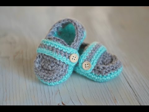 crochet baby sandals part 1