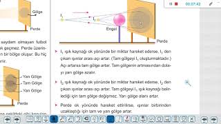 10 Sınıf Fizik 16 Föy Gölge