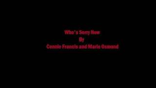 Watch Marie Osmond Whos Sorry Now video