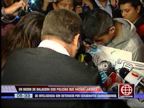 Universidad San Marcos: Policías realizaban acciones de inteligencia contra Movadef Universidad San Marcos: Policías realizaban acciones de inteligencia contra Movadef