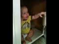 Peekaboo in the cabinets