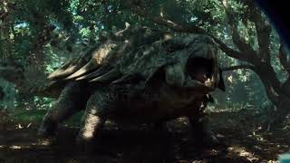 Juric World O Mundo Dos Dinossauros 2015 Cena Do Anquilossauro Vs Indominus Rex - Hd