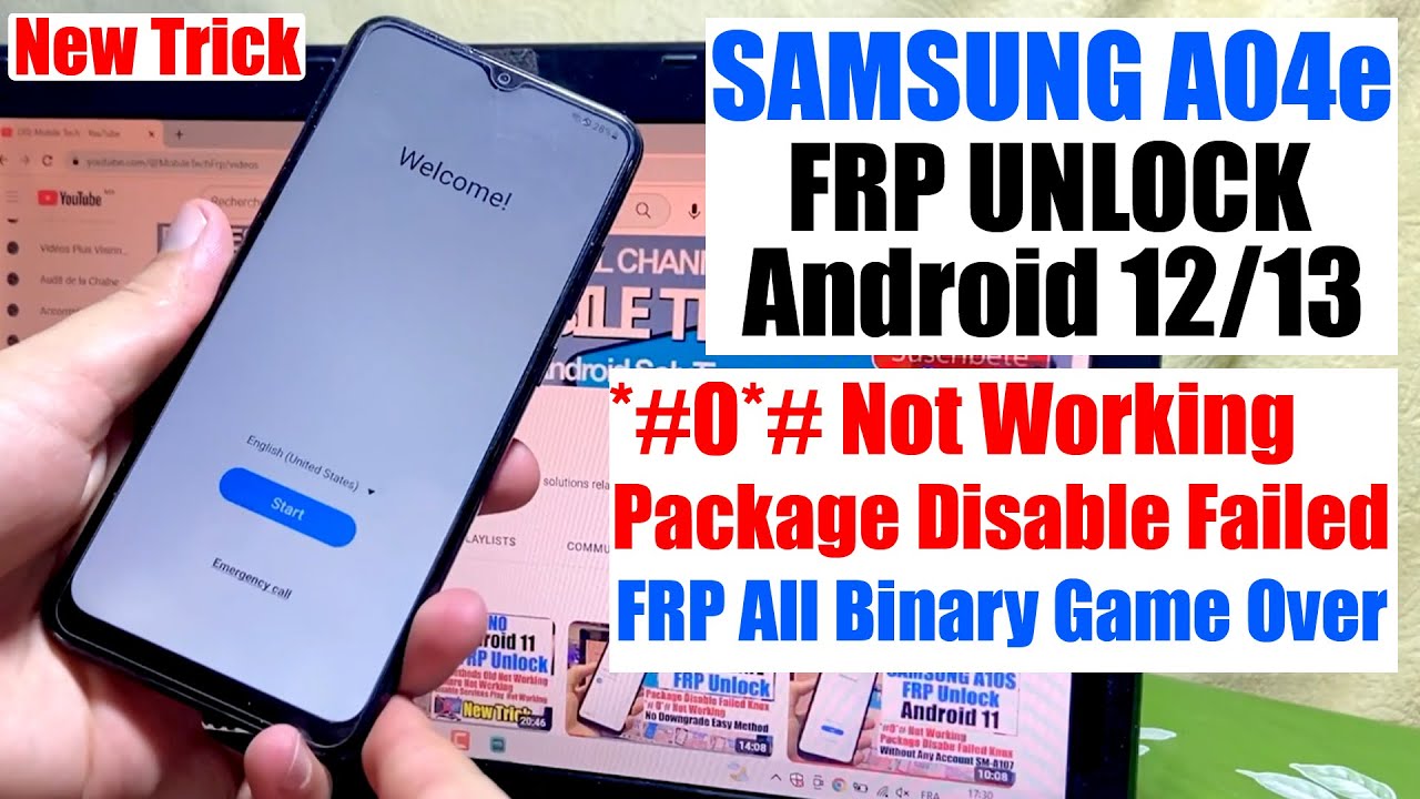 Samsung A04e FRP Bypass Android 12/13 | SM-A042F FRP Samsung A04e FRP Bypass Android 12/13 | SM-A042F FRP