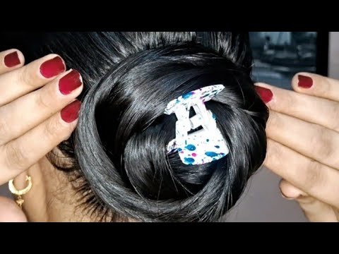 Oiled hair juda | Claw clip hairstyles | Simple Juda hairstyles | Hairstyles for long hair | judabun