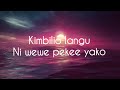Kimbilio Langu - Abeddy Ngosso (Official lyric video)