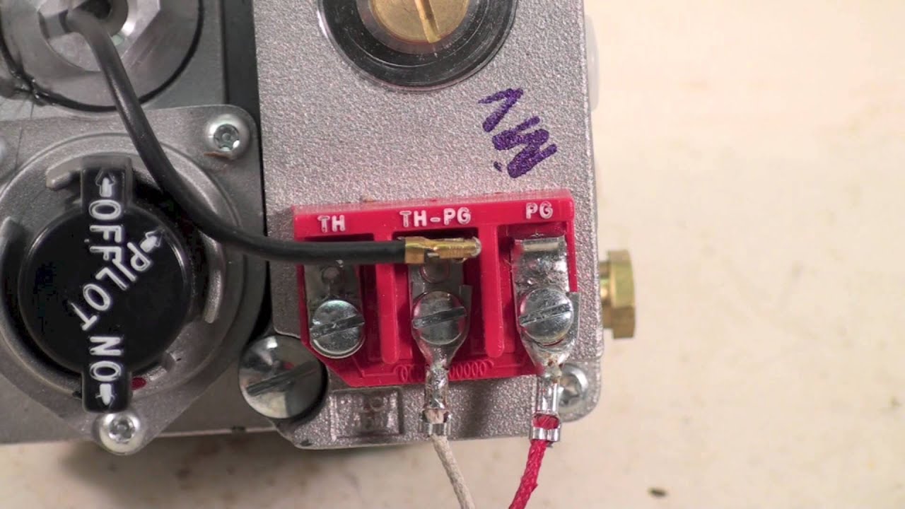 Gas millivolt wiring - YouTube