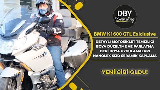 Yeni Gibi Oldu - Bmw K1600 Gtl Exclusive - Deri Boya Uygulamaları, Nanolex Si3D Seramik Kaplama