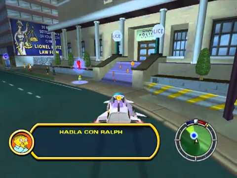 Lets Play Simpsons Hit & Run 4 - Dia en las carreras
