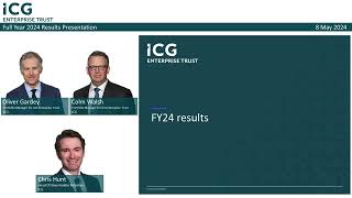 Portfolio Companies Performing Strongly Icg Enterprise Trust Results, 12 Months To 31 Jan 2024