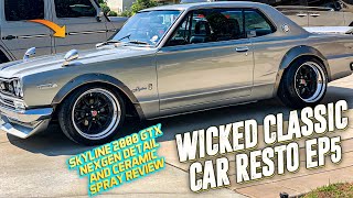 Wicked Classic Car Resto EP5 1971 SKYLINE 2000 GTX | NEXGEN Ceramic Spray Review | DIY Ceramic Spray