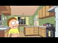 Rick catches Morty jerking off in the kitchen