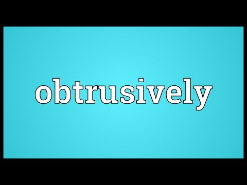 Header of obtrusively