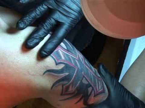 Rework an Existing Tattoo : Tattoo Color With a 9 Magnum. Get Video HTML Code