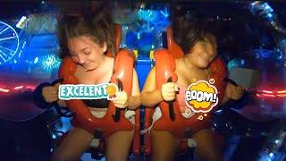 Screaming Sexy Girls on Slingshot Ride Compilation / Boobs Hanging