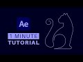 Animate a single line drawing from Illustrator in After Effects - EASY!