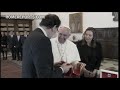 Pope discusses economic crisis, with Spain's prime minister, Mariano Rajoy