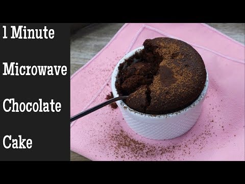 1 Minute Chocolate Mug Cake In Microwave Bánh Chocolate 1 Phút Trong Lò Vi Sóng