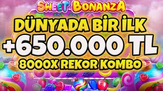 🍭 Sweet Bonanza 🍭 Dünya Slot Tari̇hi̇nde Bi̇r İlk Yaşandi | +655.000 Tl Mükemmel Rekor Kazanç! Maxwin