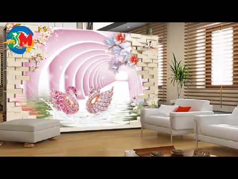 Tổng hợp mẫu tranh dán tường 3D khổ lớn đẹp mới nhất 2019