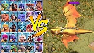 NEW BOSS DRAGON Vs. ALL TROOPS!! "Clash Of Clans" New Update Halloween!