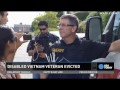 Protesters break in, put evicted vet back to home