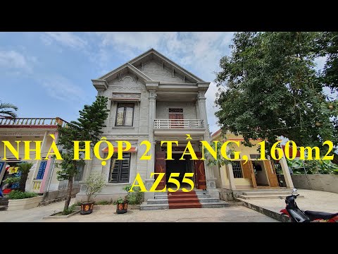 AZ55 Mẫu nhà hộp 2 tầng mái thái diện tích 160m2, đẹp và lại tiết kiệm, chưa kịp sơn mà đã lên hình.