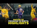 PSL 9 | Full Highlights | Peshawar Zalmi vs Quetta Gladiators | Match 25 | M2A1A