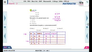 Mavi Set Matematik 1 - Mantık - 3 📏
