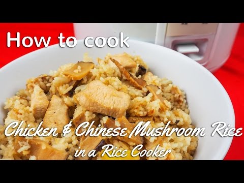 VIDEO : chicken and chinese mushroom rice in rice cooker recipe - http://www.chineserecipesforall.com/http://www.chineserecipesforall.com/recipes/view/http://www.chineserecipesforall.com/http://www.chineserecipesforall.com/recipes/view/ch ...