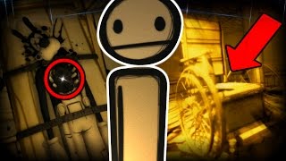 WHEELCHAIR!? BENDY'S SECRETS REVEALED.. | Bendy And The Ink Machine Chapter 1 and 2 SECRETS & UPDATE