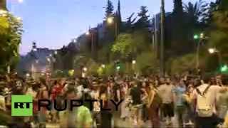В Афинах проходит марш против выполнения требований кредиторов