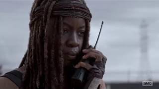 The Walking Dead 8 x 15 - Michonne Reads Carl's Letter to Negan