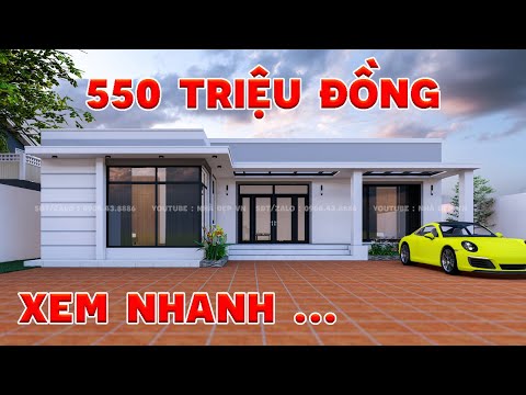 Mẫu nhà cấp 4 siêu đẹp.Đơn giá 500 550 triệu đồng, top xu hướng xây nhà 2021