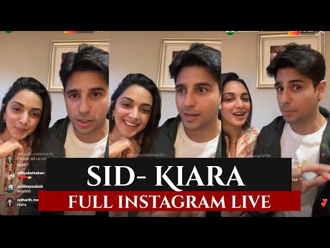 SHERSHAH / SIDHARTH MALHOTRA / KIARA ADVANI / INSTAGRAM LIVE / SIDKIARA / VIKRAM BATRA / DIMPLE