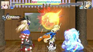 Rainbow Dash And Rocko Vs Aqua Slime And Shimikaze In A Mugen Match Battle Fight