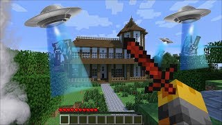 Minecraft ALIEN INVASION MOD / FIGHT AND SURVIVE THE ALIEN INVASION !! Minecraft