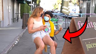 Sitting On Strangers Prank Part 3