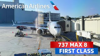 American Airlines First Cl Trip Report 737 Max 8 Mia - Jfk