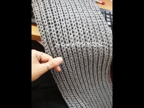 Mẫu khăn 02: Hướng dẫn đan khăn đẹp và dễ khăn Cốt ăng lê video1 Họcđankhănlen HọcđancùngQuỳnh