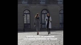 Princess Catherine And Queen Mary Of Denmark Walking Like A Model .