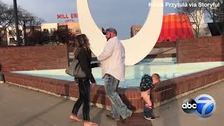 Little boy pees during mom's marriage proposal