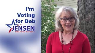 Joy Newcom is voting for the future of her son who needs Medicaid