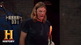 Forged in Fire: Forging a Knife Out of a Pistol (Season 5, Episode 3) | History